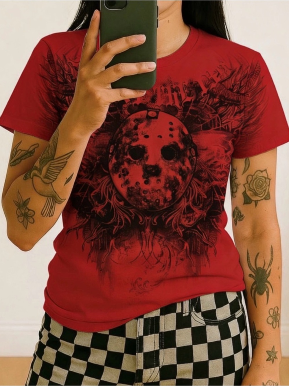 Friday The 13th Jason Affliction Style Graphic T-shirt